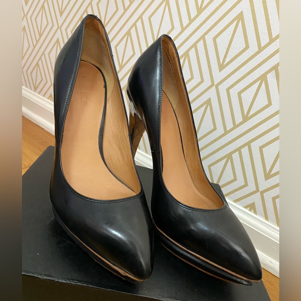 L.A.M.B. Glam Leather Pumps